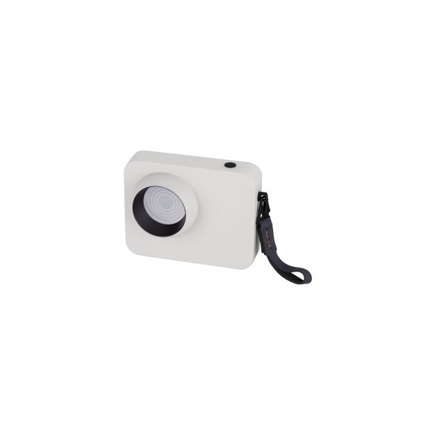 Nova Luce Kedros - tafellamp -  14 x 11 x 5 cm - 3W dimbare LED incl. - wit