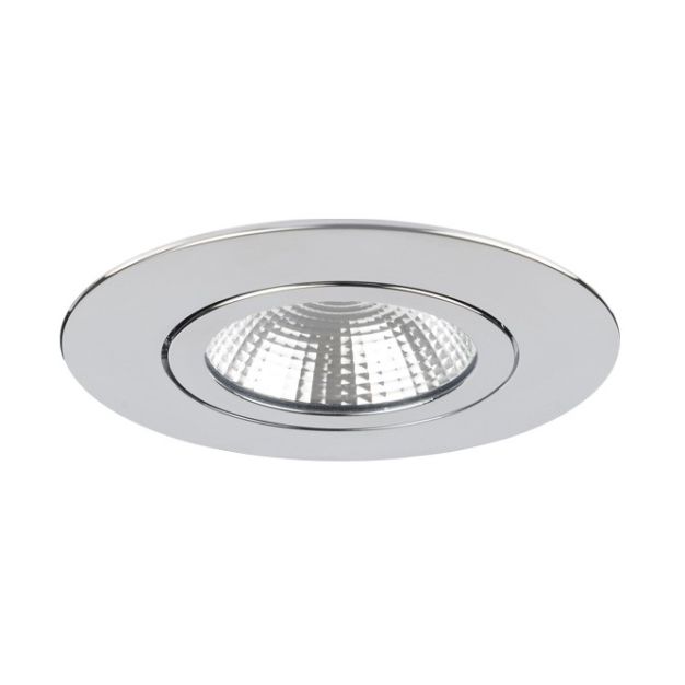 Integral LED Lux Ultra Slim - inbouwspot - Ø 83 mm, Ø 65 mm inbouwmaat - 6,5W dimbare LED incl. - chroom