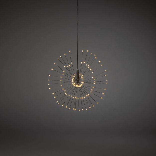 Konstsmide - decoratieve micro LED bol - Ø 25 x 500 cm - amber en zwart