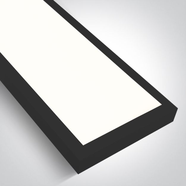 ONE Light UGR19 Backlit - plafondlamp - 150 x 15 x 4,2 cm - 40W LED incl. - zwart