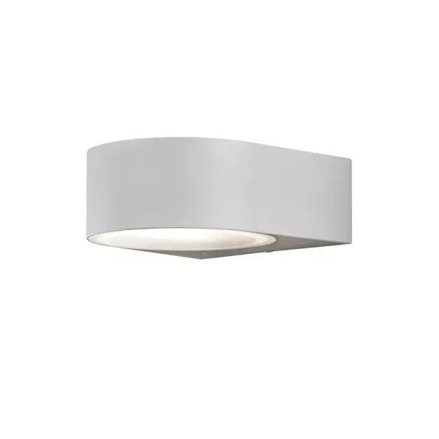 Konstsmide Teramo - buiten wandlamp - 17 x 18,5 x 7 cm - IP44 - grijs