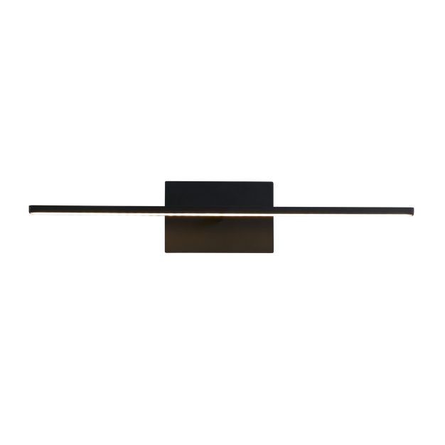 Searchlight Amalfi - wandverlichting - 61 x 8 cm - 10W LED incl - IP44 - mat zwart