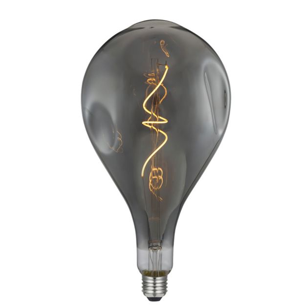 Daylight Italia Bumped LED lamp - Ø 16,5 x 30 cm - E27 - 5W dimbaar - 1800K - gerookt
