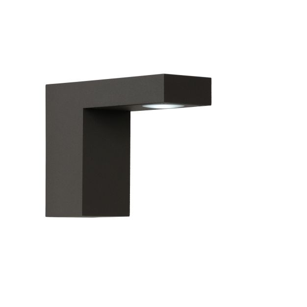 Lucide Texas -  buiten wandverlichting - 6 x 15 x 12 cm - 6W LED incl. - IP54 - antraciet