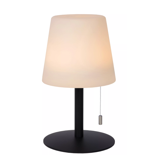 Lucide Rio - tafellamp - Ø 15,5 x 26 cm - 1,8W LED incl. dimbaar - RGB - IP44 - wit