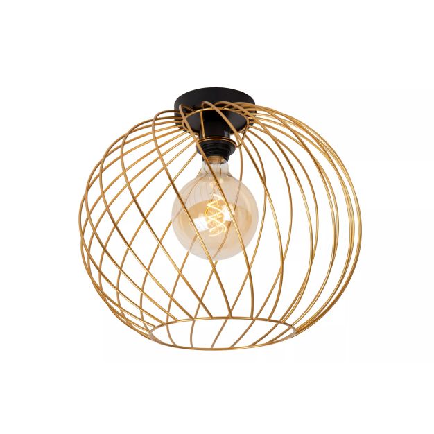 Lucide Danza - plafondlamp - Ø 40 x 35,5 cm - goud