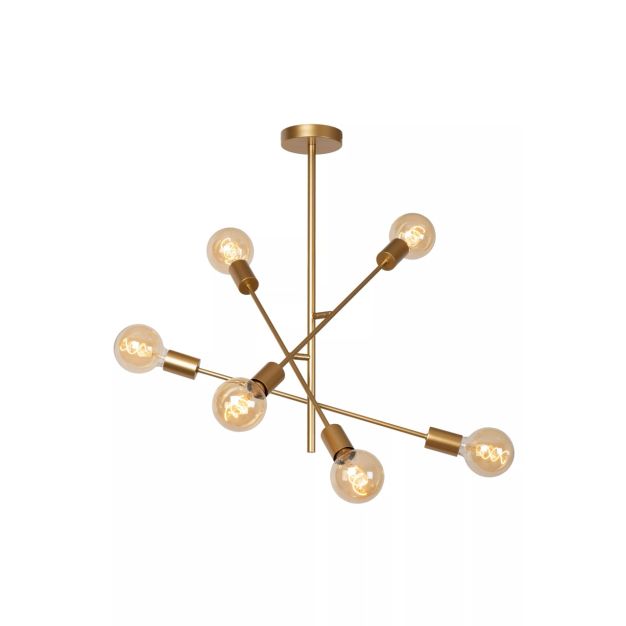 Lucide Lester - plafondverlichting - 59 x 59 x 83 cm - goud