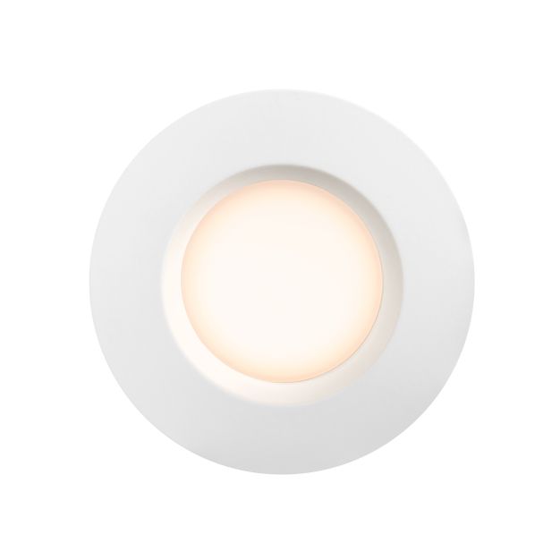 Nordlux Tiaki - inbouwspot - Ø 85 mm, Ø 72 mm inbouwmaat - 2 stappen dimmer - 5,7-8,6W LED incl. - IP65 - wit