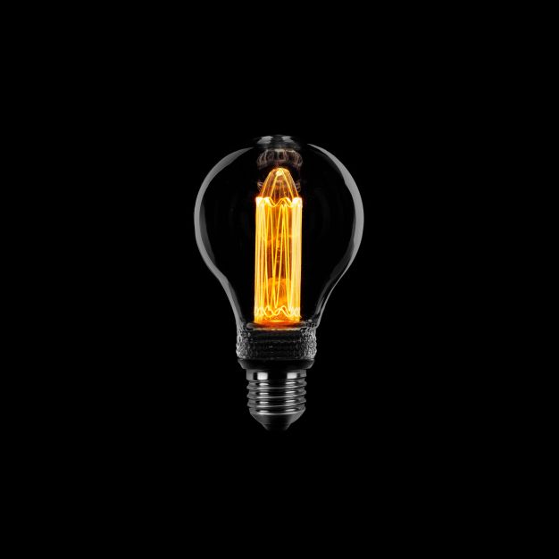 ETH Standard LED Filament - E27 - 3 stappen dimbaar - 5W - 1800K – gerookt titanium