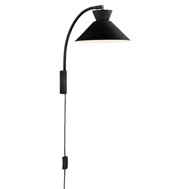 Nordlux Dial - wandlamp - Ø 25 x 40,2 cm -  zwart