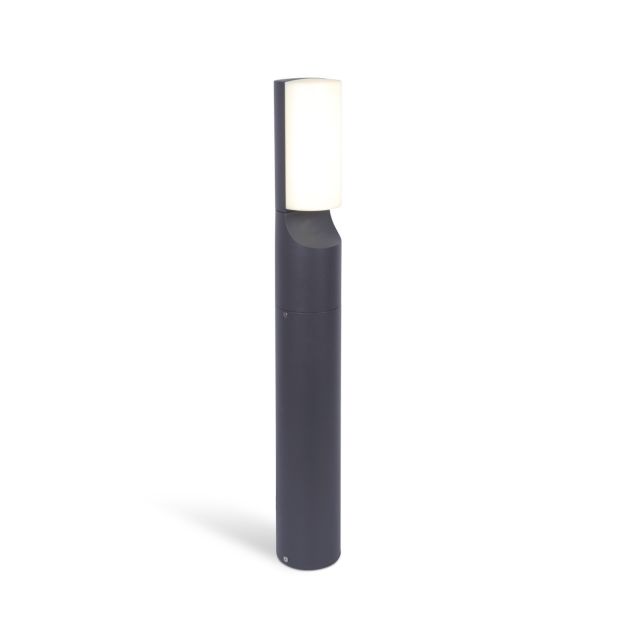 Lutec Bati - tuinpaal - 8 x 8 x 65 cm - 13W LED incl. - IP44 - donkergrijs
