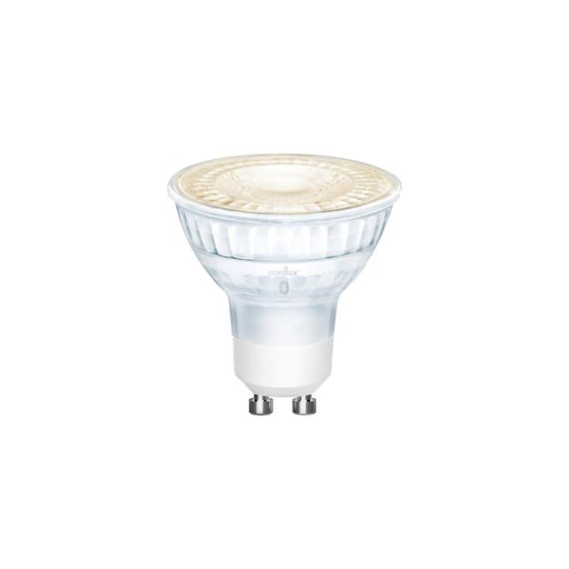 Nordlux Smart LED spot - slimme verlichting - Ø 5 x 5,5 cm - GU10 - 5W - dimfunctie en instelbare lichtkleur via app - wit/transparant