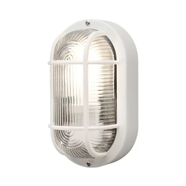 Konstsmide Elmas - buiten wandlamp - 10,5 x 12 x 20 cm - IP44 - wit