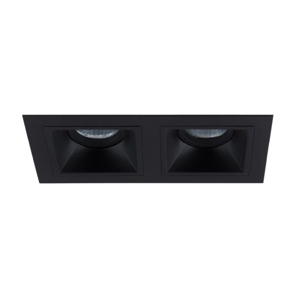 Maxlight Hit - inbouwspot 2L - 215 x 115 mm, 195 x 95 mm inbouwmaat - zwart