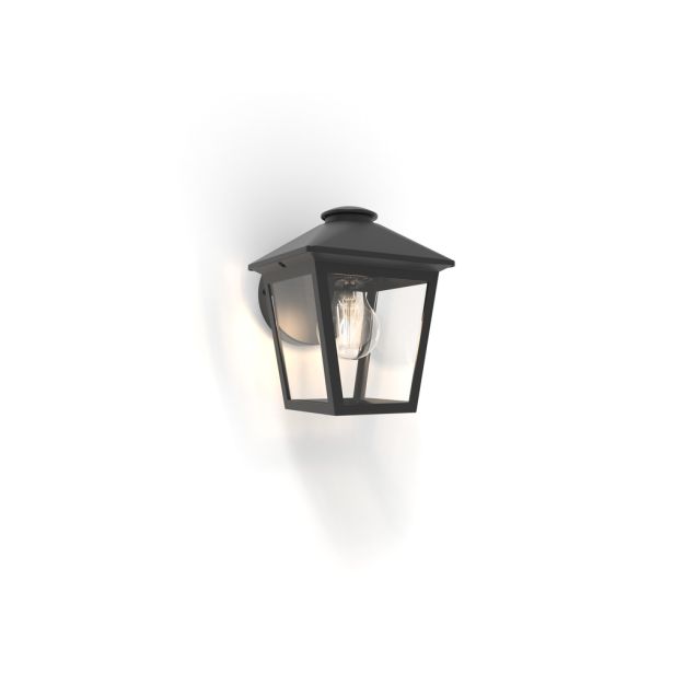 Lutec Zago - buiten wandverlichting - 16 x 16,3 x 19,9 cm - IP44 - zwart
