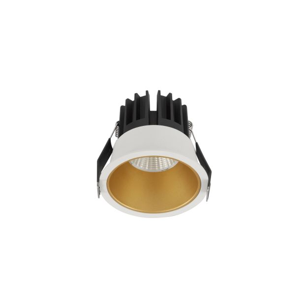 Nova Luce Luela - inbouwspot - Ø 85 mm - inbouwmaat 75 mm - 13W LED incl. - wit en goud - 3000K