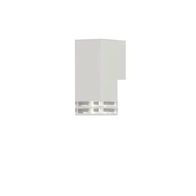 Konstsmide Pollux - buiten wandlamp - 7,5 x 11,5 x 19 cm - IP44 - wit