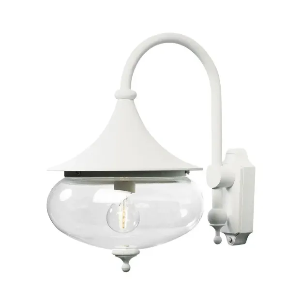 Konstsmide Libra Down - buiten wandlamp -  28 x 41 x 44,5 cm - IP23 - mat wit
