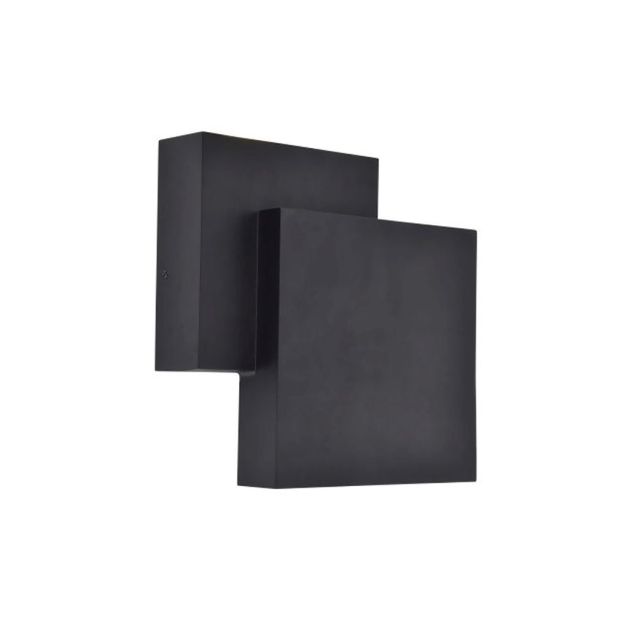 Lutec Rialto - buiten wandlamp - 6,4 x 19,5 x 19,5 cm - 21W LED incl. -  IP44 - mat zwart