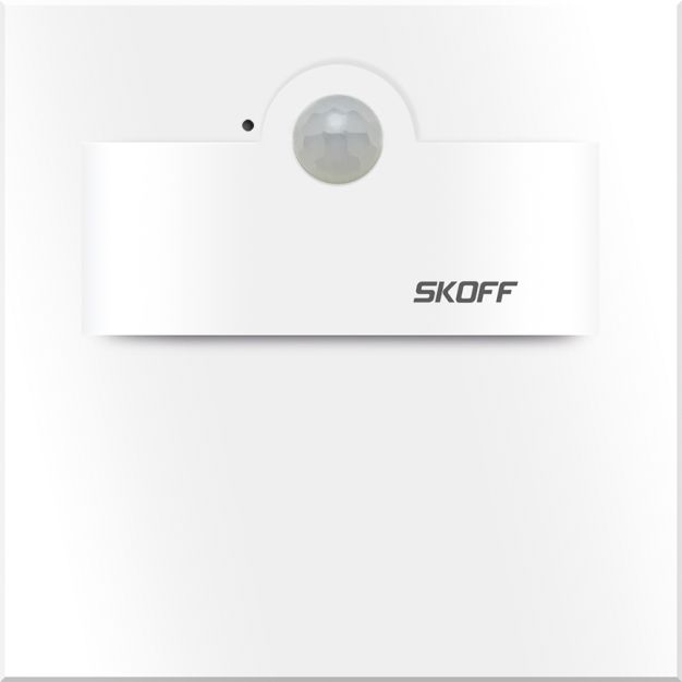 Skoff Tango Short LED - inbouw wandverlichting met bewegingsmelder - 73 x 73 mm - 230V - wit - 3000K