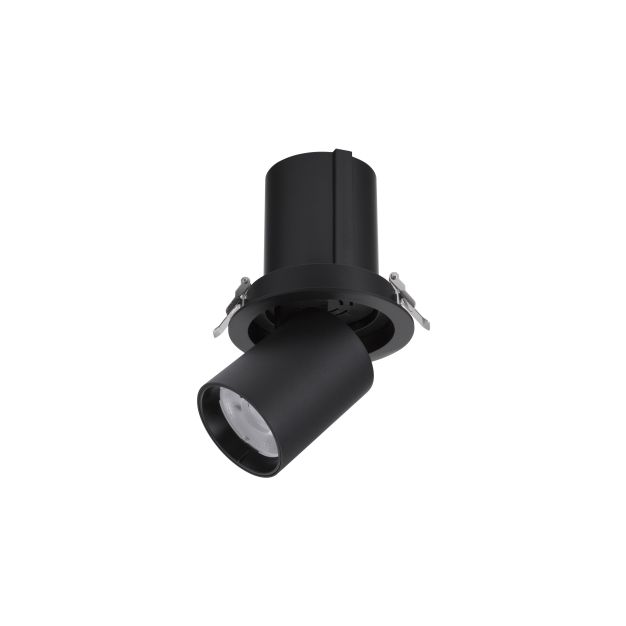 Nova Luce Naruto - inbouwspot - Ø 115 mm inbouwmaat - 20W LED incl. - zwart - warm witte lichtkleur