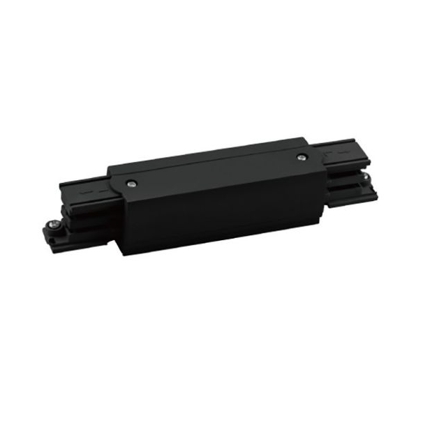 Maxlight Track - voeding rechte connector voor rails - 166 x 31,5 x 32,5 mm - zwart