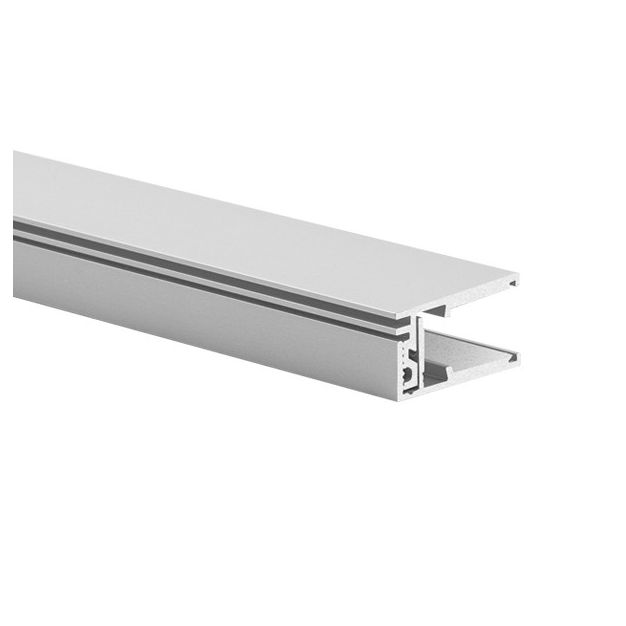 Klus KRAV-810 - LED-profiel voor glazen wanden met een dikte van 8mm tot maximum 10mm - 1,4 x 2,5 cm - geanodiseerd zilver