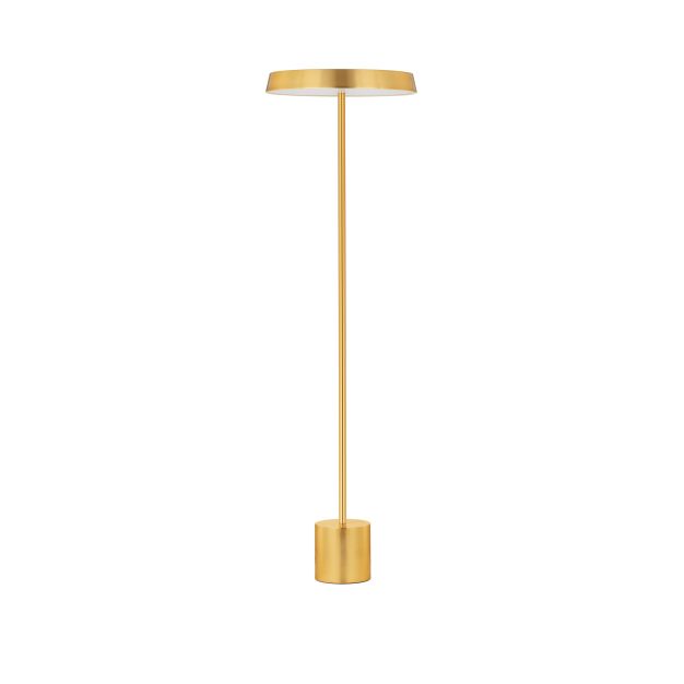 Nova Luce Vetro - staanlamp - Ø 40 x 136 cm - 33W  LED incl. - satijn goud