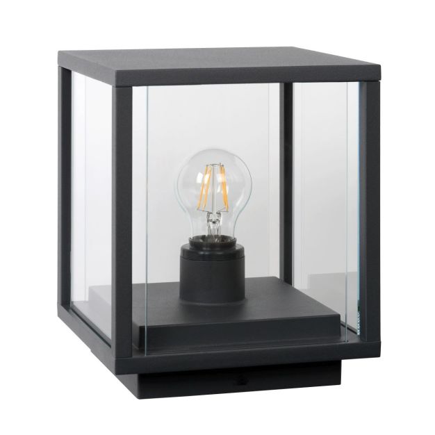 Lucide claire - sokkellamp - 20 x 24,5 cm - IP54 - antraciet