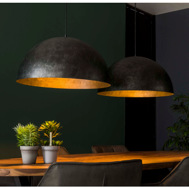 Vico Dome - hanglamp - 142 x 60 x 150 cm - houtskool