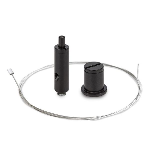 KLUS RD-1 - bevestigingsset inclusief kabel 150cm - zwart