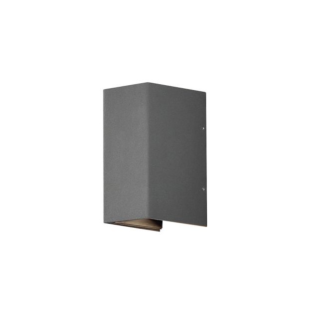 Konstsmide Cremona - buiten wandlamp met 2 regelbare lichtbundels - 8 x 11 x 17 cm - 6W LED incl. - IP54 - antraciet