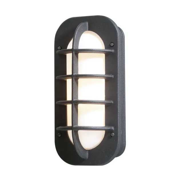 Konstsmide Loke - buiten wandlamp - 19 x 10 x 36 cm - IP23 - mat zwart