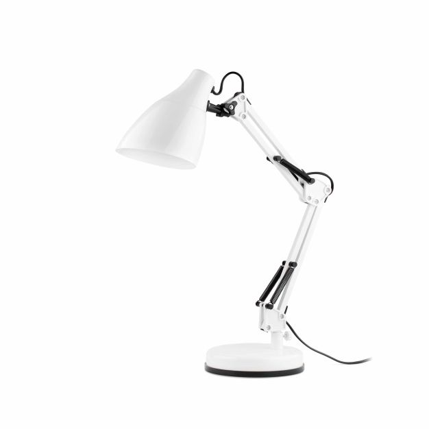 Faro Gru - bureaulamp - 33 x 15,7 x 50 cm - mat wit
