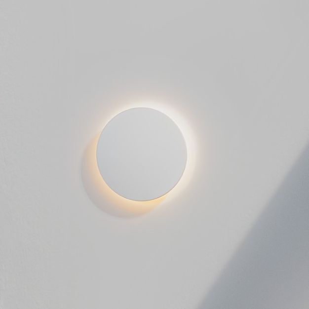 Nova Luce Copper - buiten wandverlichting - Ø 18 x 4 cm - 9W LED incl. - IP65 - wit