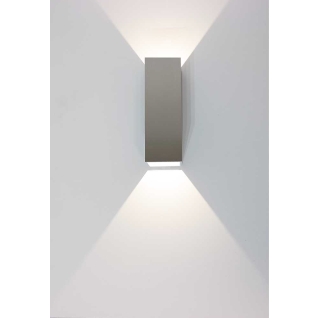 Artdelight Vegas - buiten wandverlichting - 5 x 5 x 15 cm - 2 x 1,5W LED incl. - IP65 - aluminium