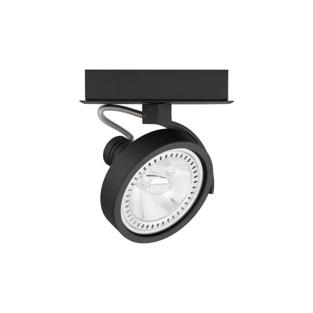 Nova Luce Thomas - opbouwspot - 6 x 19 x 14,5 cm - zwart