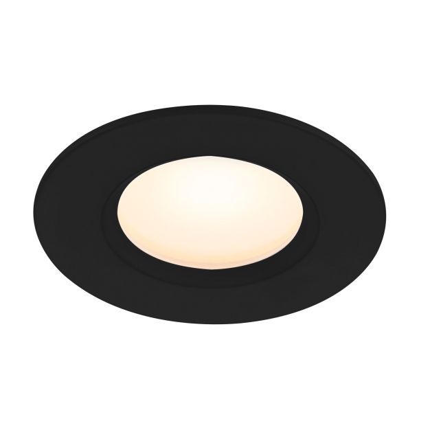 Nordlux Tiaki - inbouwspot - Ø 85 mm, Ø 72 mm inbouwmaat - 5,7W dimbare LED incl. - IP65 - zwart