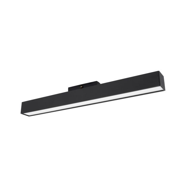 Nova Luce Rieti - armatuur voor magnetisch profielsysteem - 40,2 x 3,5 x 5,1 cm - 22W LED incl. - zwart - witte lichtkleur