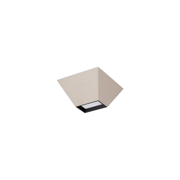 Nova Luce Utopia - plafondlamp - 15 x 6,5 x 15 cm - 9W LED incl. - beige