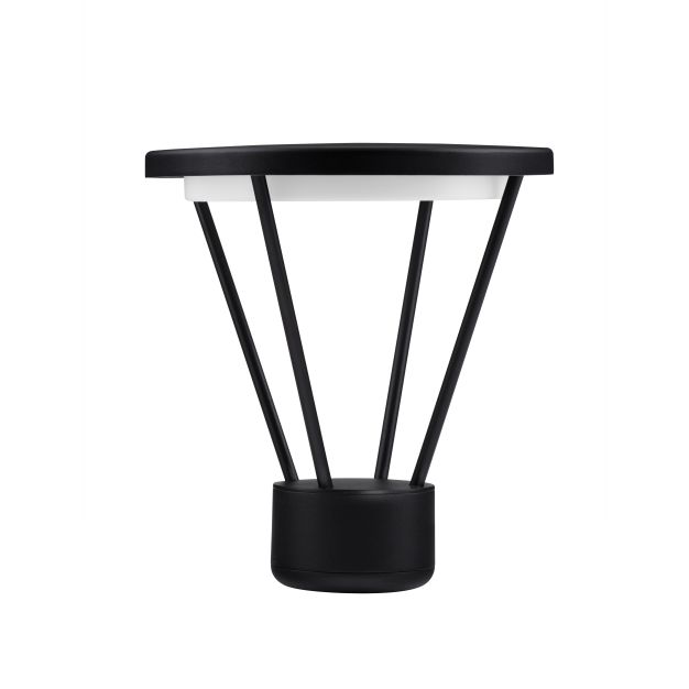 Nova Luce Virtus - tuinpaal - Ø 30 x 33 cm - 16W LED incl. - IP65 - donker antraciet