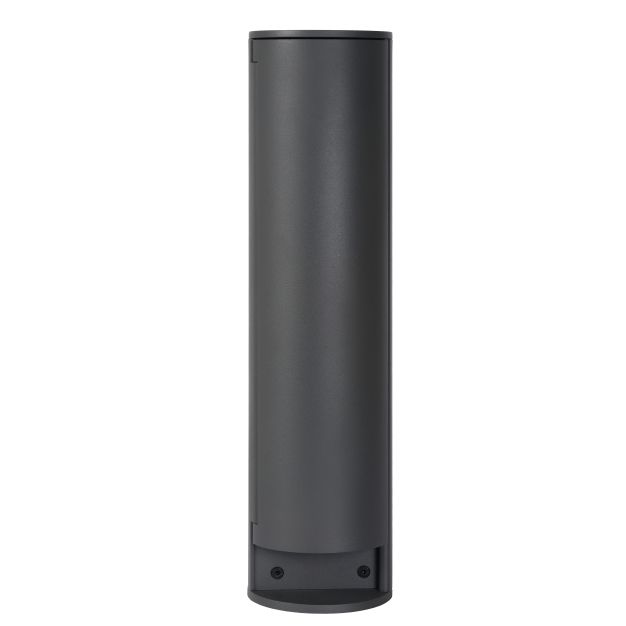 Lucide Powerpoint - paaltje met stopcontacten - 10 x 10 x 40 cm - IP44 - antraciet - 2 zijdelingse stopcontacten (Nederlandse versie)
