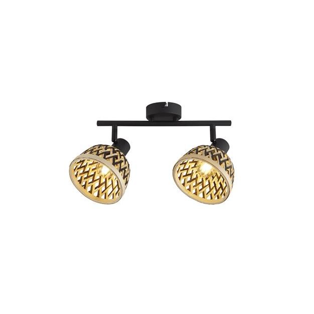 Searchlight Lance - opbouwspot 2L - 13 x 17  x 22 cm - zwart