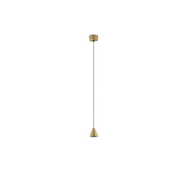 Nova Luce Irmos - hanglamp - Ø 6 x 191 cm - 5W LED incl. - mat goud