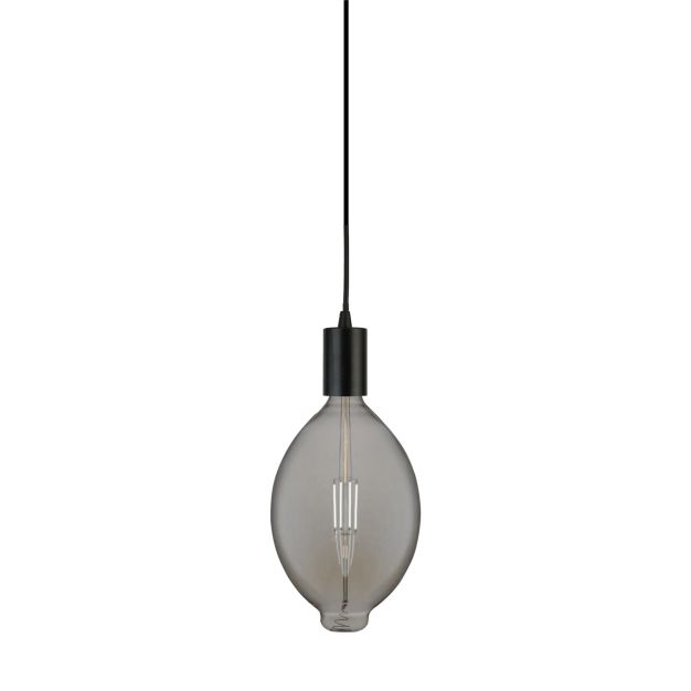 Searchlight Giant LED - Ø 18 x 34 cm - E27 - 8W dimbaar - 2200K - gerookt glas