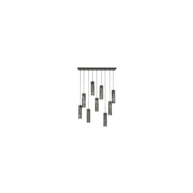 Vico Tube Mesh - hanglamp - 100 x 30 x 150 cm - zwart