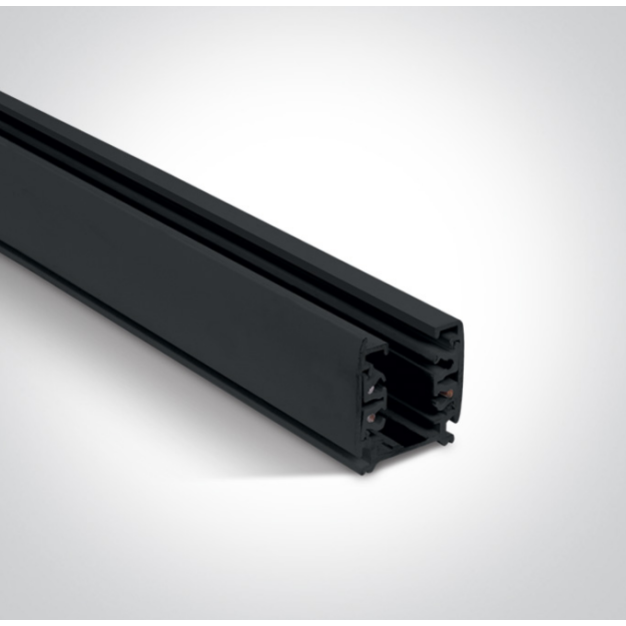 ONE Light Square Track Surface - 3-fase railsysteem - 2 meter - 16A - zwart