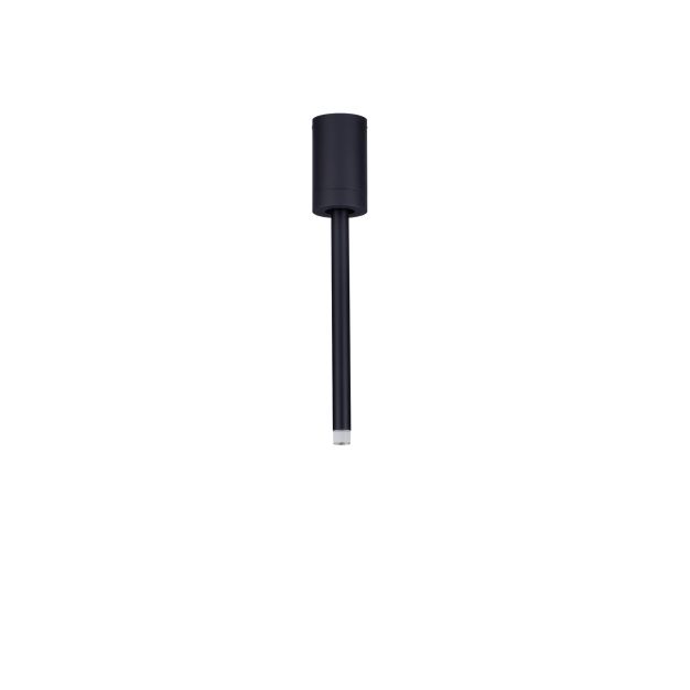 Nova Luce Ornos - plafondlamp - Ø 5 x 29,5 cm - 4W LED incl. - zandzwart