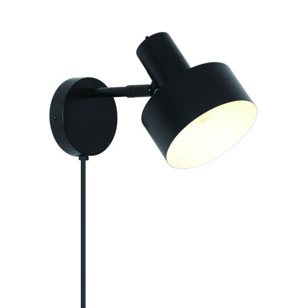 Nordlux Matis - bedlamp - Ø 12,5 x 17 x 27 cm - zwart