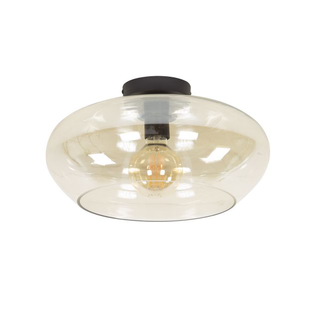 Vico Elevate Glass - plafondlamp - Ø 40 x 22 cm - amber